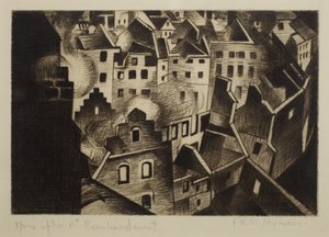 Ypres After 1st Bombardment, 1916 by Christopher Richard Wynne Nevinson